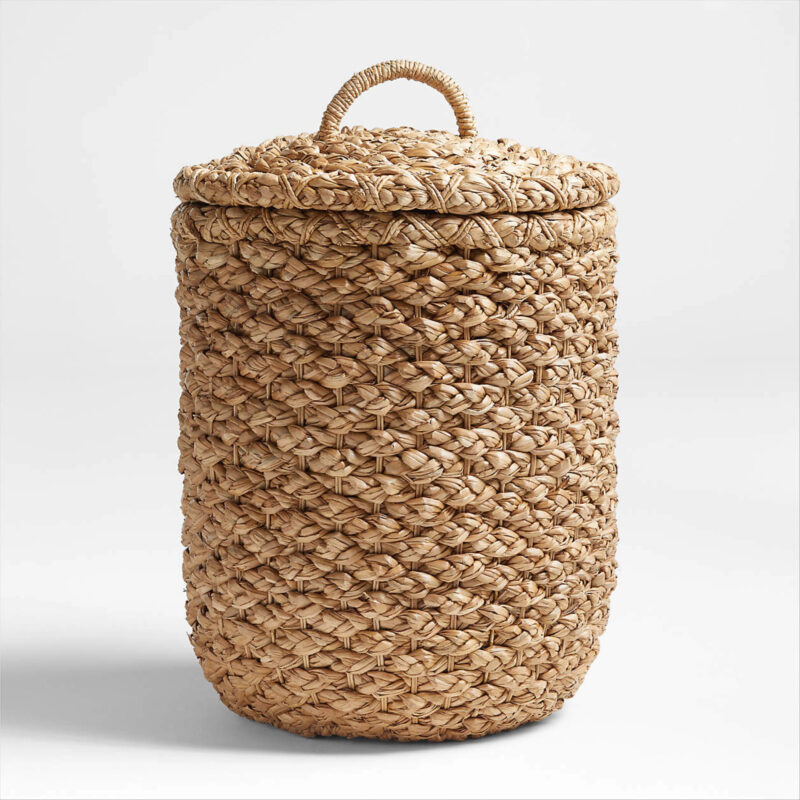 Emlyn Woven Hamper with Lid + Reviews | Crate & Barrel