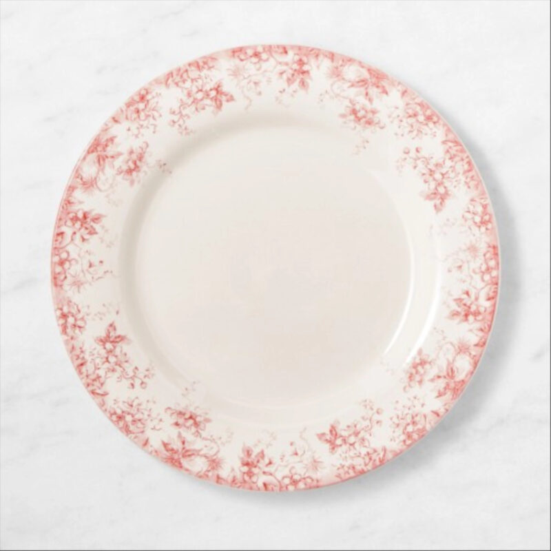Williams Sonoma English Floral Dinner Plates, Set of 4, Pink