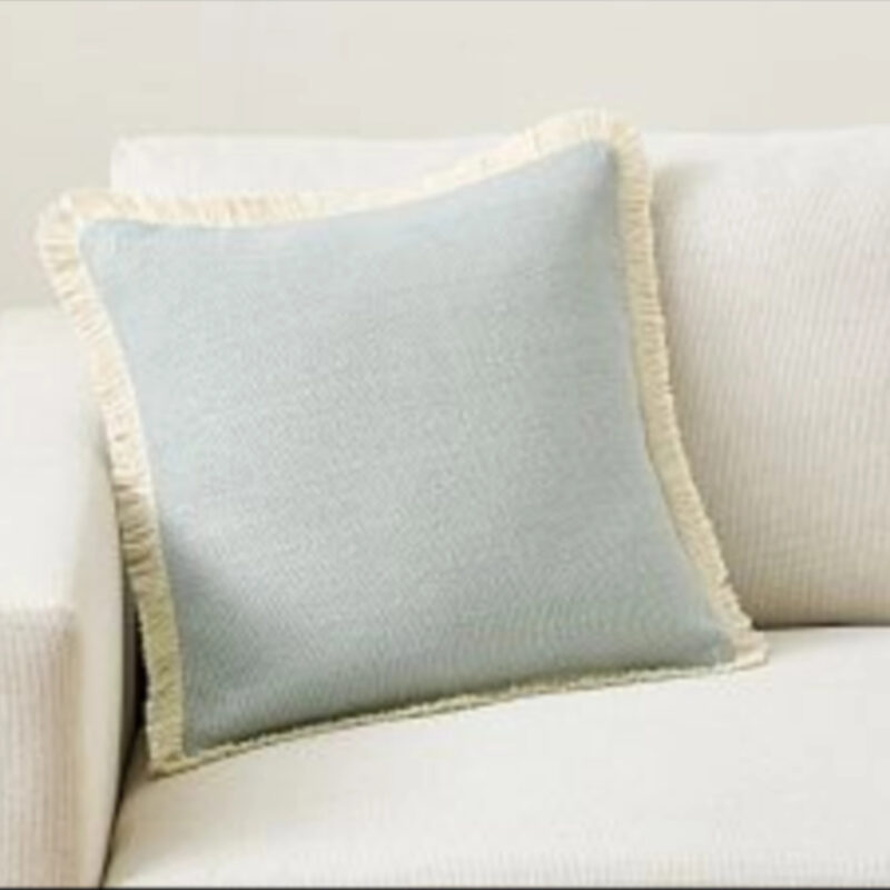 Everyday Linen With Fringe Pillow Cover