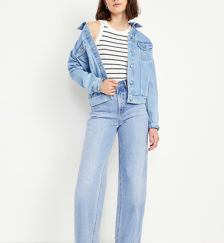 Extra High-Waisted Wide-Leg Jeans