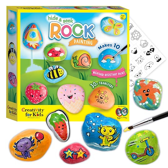 Faber-Castellu00ae Creativity for Kidsu00ae Hide & Seek Rock Painting Kit