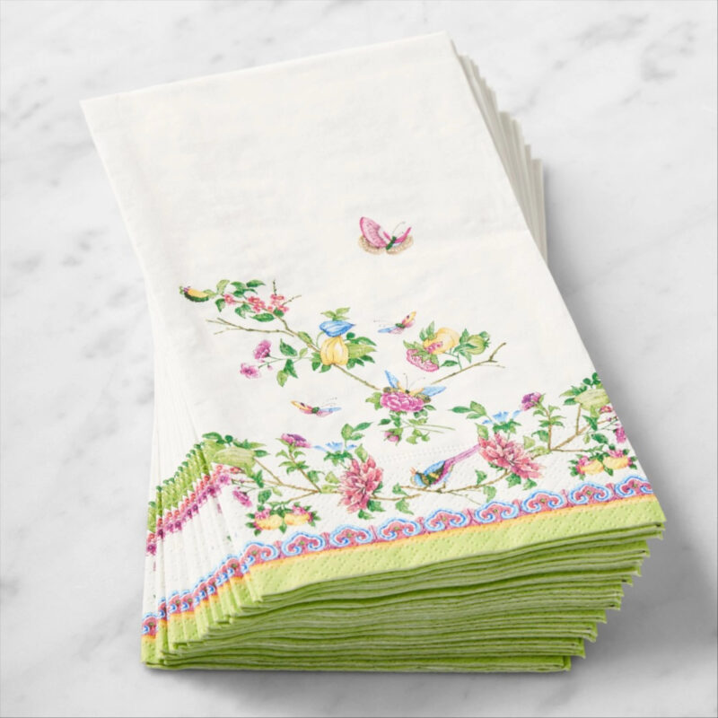 Famille Rose Paper Guest Towels, Set of 16
