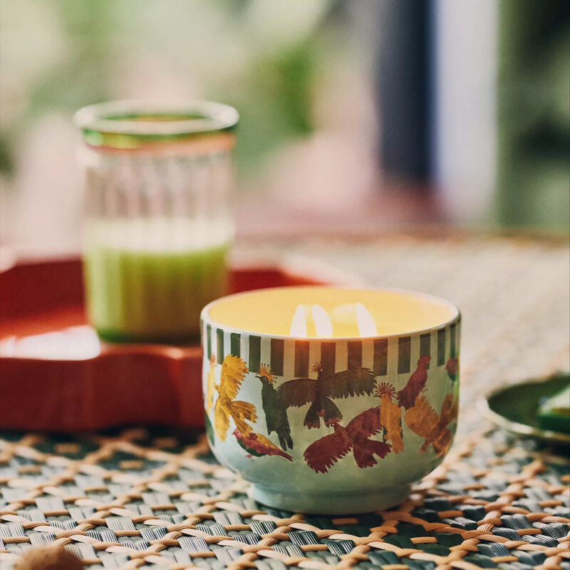 Farm Rio x Anthropologie Fresh Ocean Waves & Bergamot Ceramic Candle