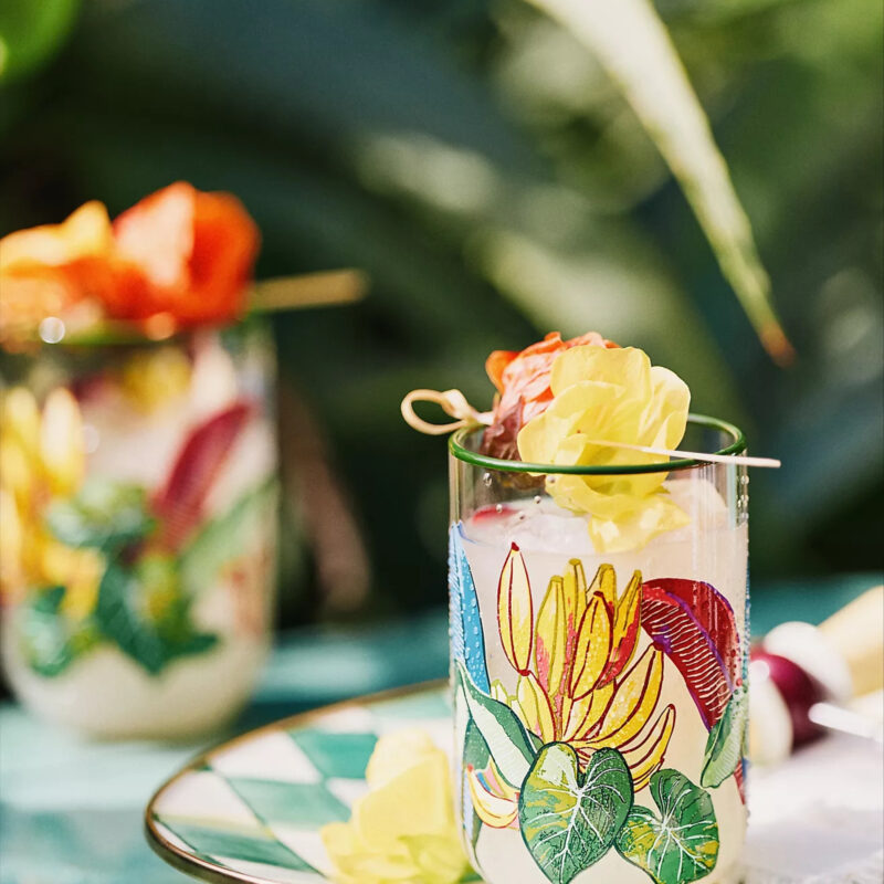 Farm Rio x Anthropologie Juice Glass