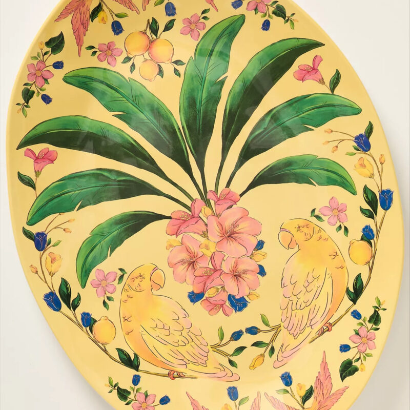 Farm Rio x Anthropologie Melamine Oval Platter