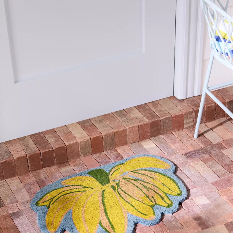 Farm Rio x Anthropologie Printed Coir Bananas Shaped Doormat