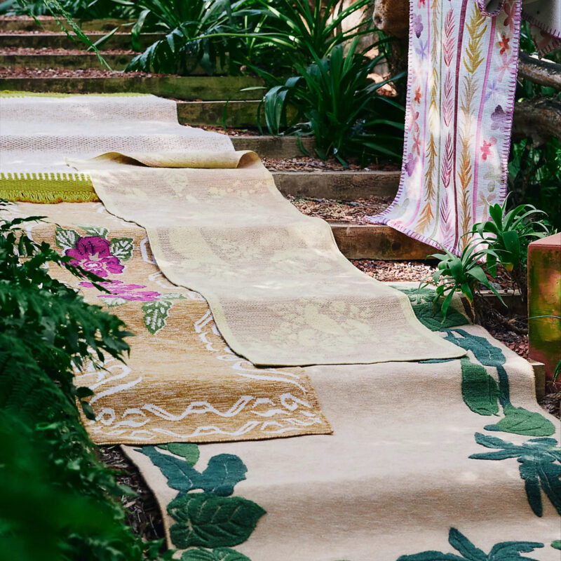Farm Rio x Anthropologie Tufted Indoor/Outdoor Bananas Rug