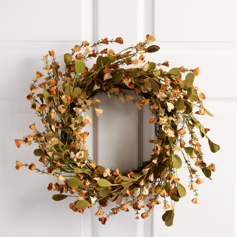Faux Mini Fall Wildflower Wreath