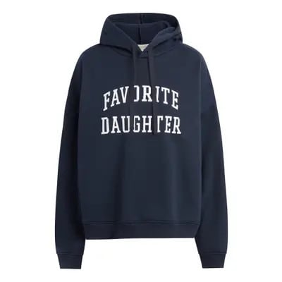 Favorite Daughter The Collegiate Graphic Hoodie in Navy/Burgundy at Nordstrom, Size Xx-Large