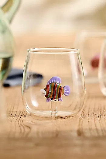 Fish Icon Glass, Sardine