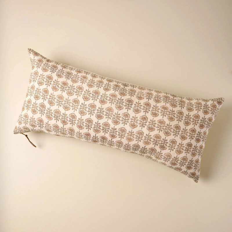 Flora Natural Large Lumbar Pillow
