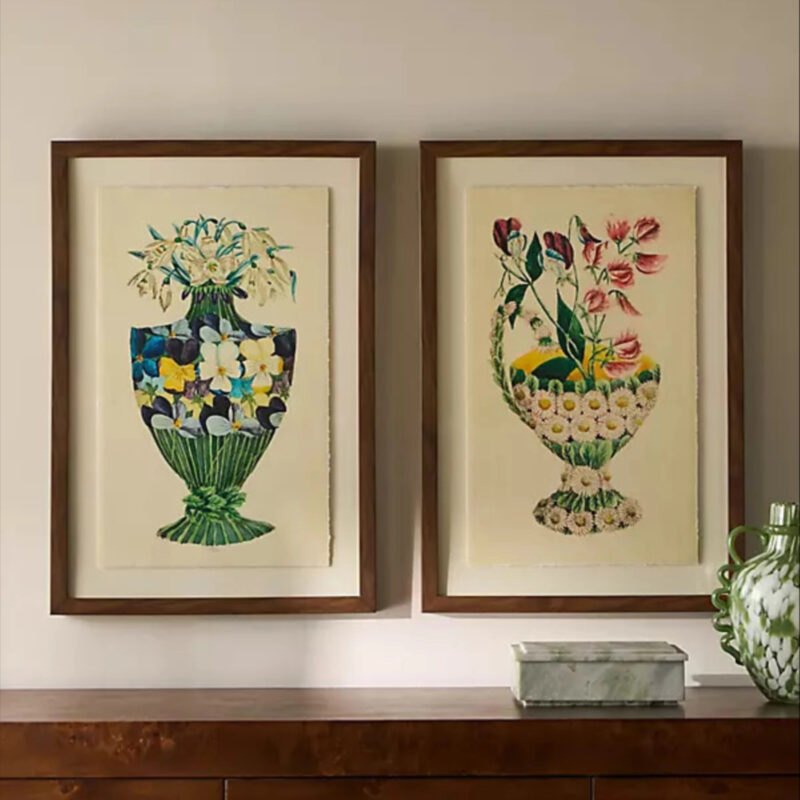 Anthropologie Floral Emblems Wall Art