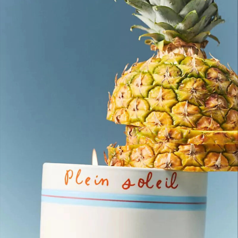 Floral Hibiscus Tide Ceramic Buoy Candle