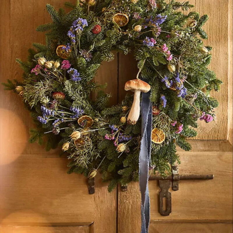 Fresh Evergreen + Citrus Wreath, Size: 22" at Terrain