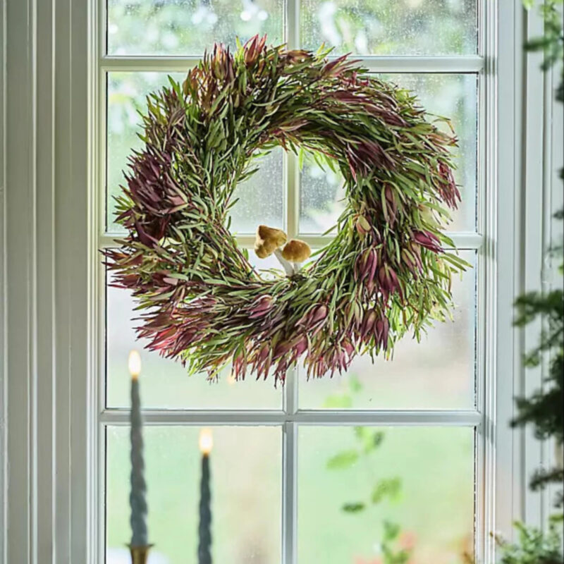 Fresh Grasses + Florals Wreath