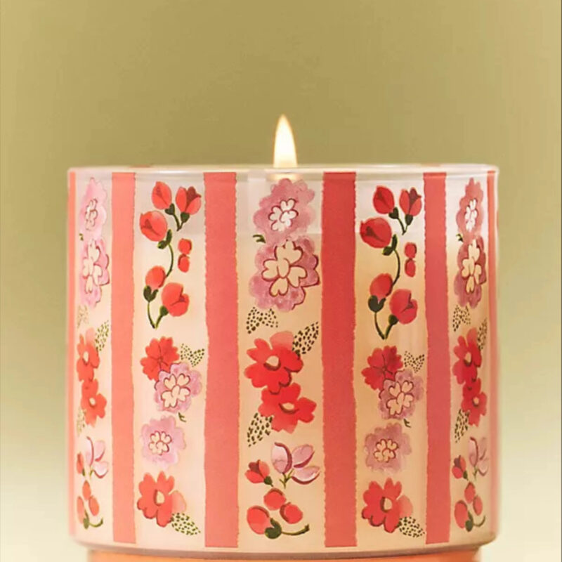 Fruity Vanilla & Dark Plum Boxed Glass Candle