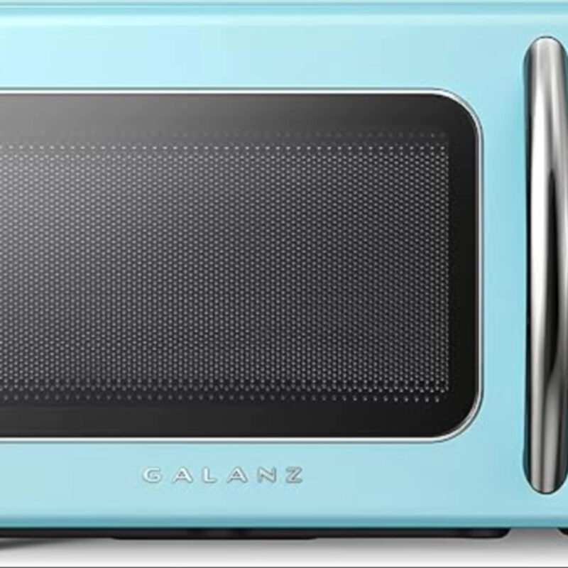 Galanz GLCMKZ07BER07 Retro Countertop Microwave Oven with Auto Cook & Reheat, Defrost, Quick Star...