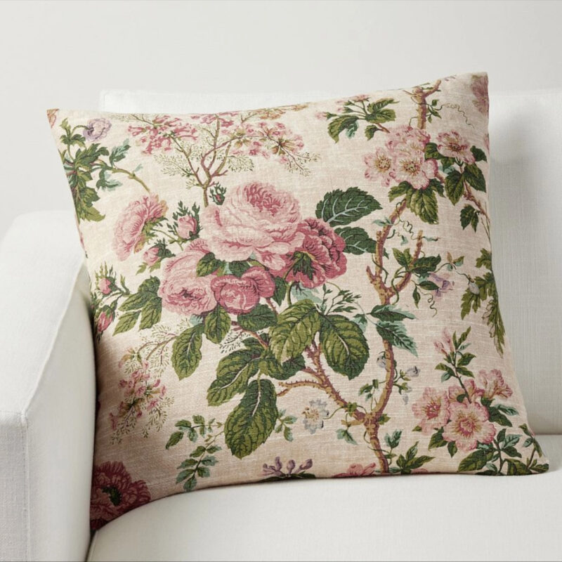 Garden Floral Pillow Cover, 20"", Multi