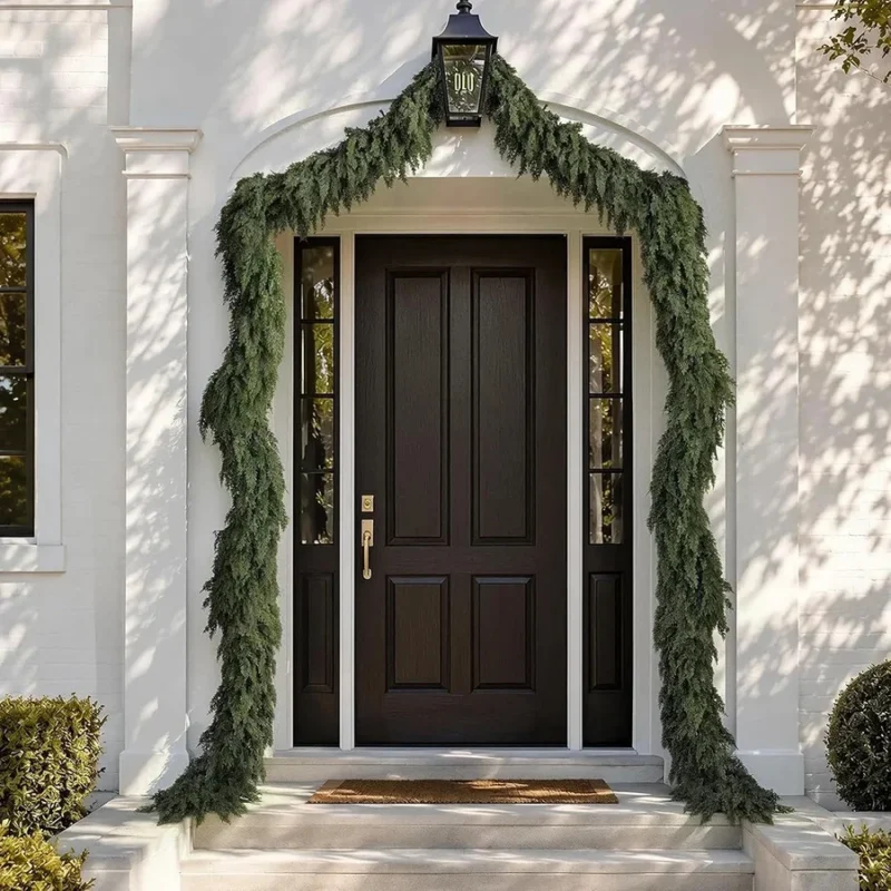 4-Pack Christmas Cedar Garland Realistic Soft Greenery Pine Holiday Decorations