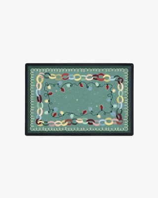 Garland Glow Green Multicolor Doormat | Ruggable