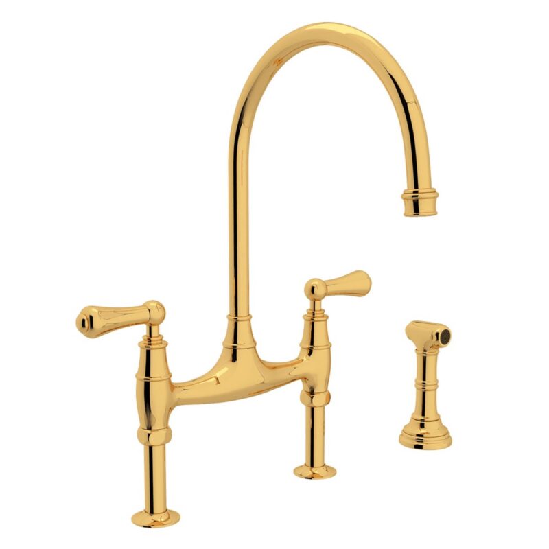 Georgian Era™ Bridge Faucet with Side Spray
