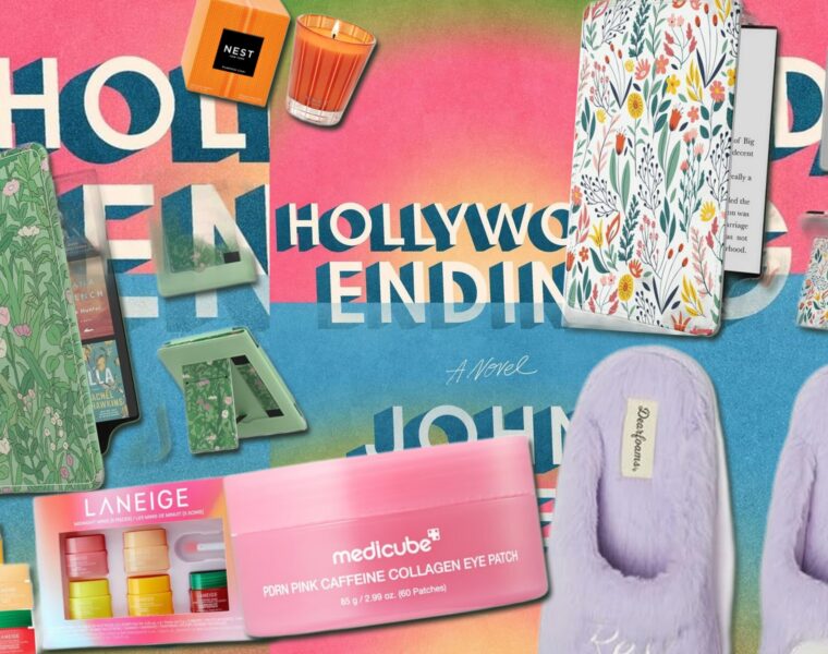 A layered collage of gifts under $25 from Gifts for Friends Under $40
