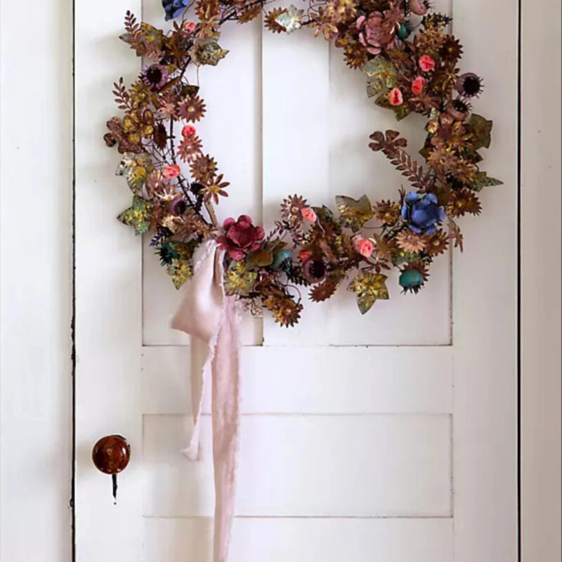 Gilded Botanicals Iron + Velvet Wreath at Terrain
