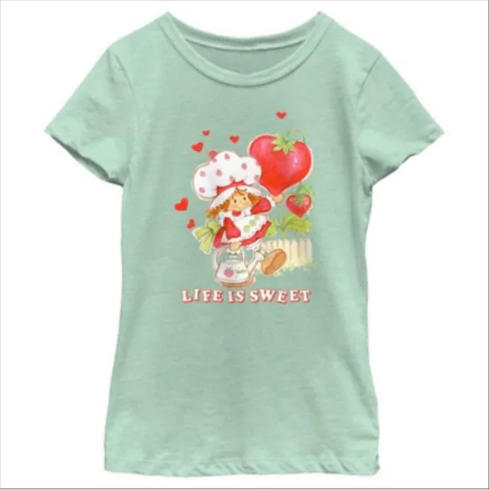 Girl's Strawberry Shortcake Sweet Shortcake T-Shirt - Mint - Small
