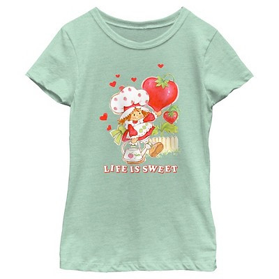 Girl's Strawberry Shortcake Sweet Shortcake T-Shirt - Mint - Small