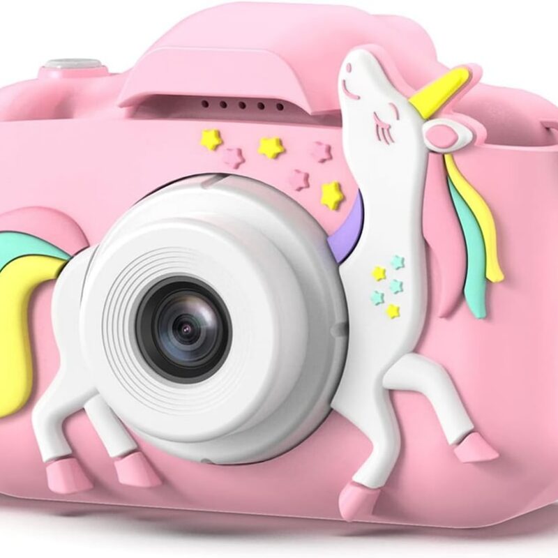 Goopow Kids Camera Toys for 3-8 Year Old Girls Boys,Children Digital Video Camcorder Camera with Cartoon Soft Cover, Best Chritmas Birthday Festival Gift for Kids