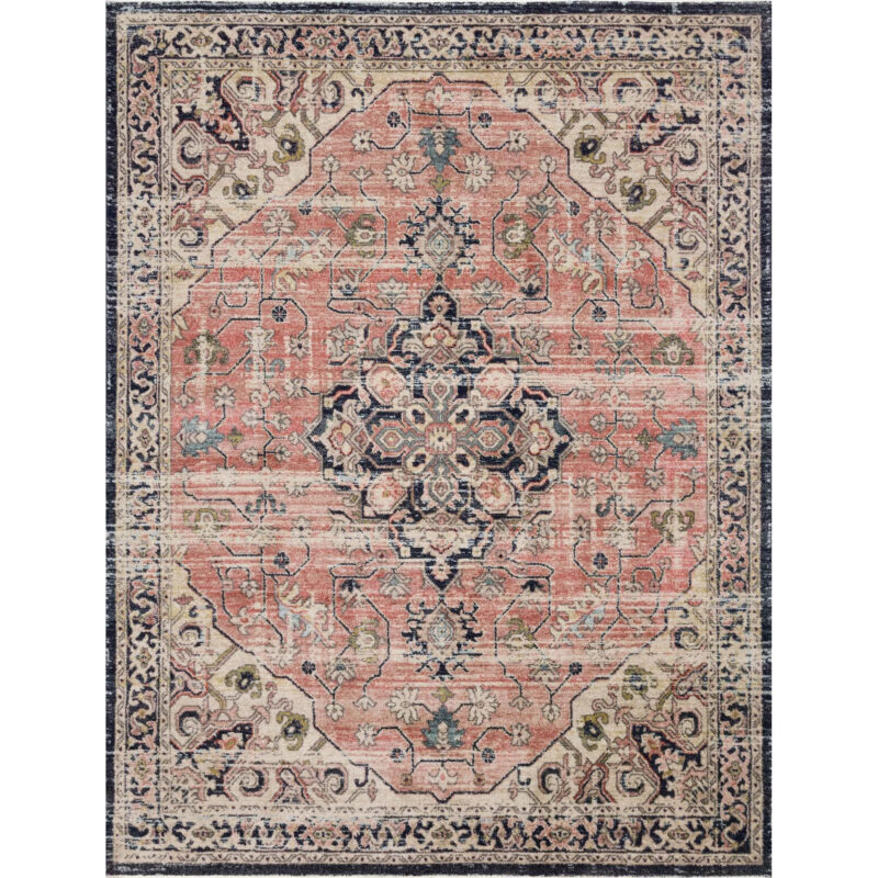 Graham Coral Navy Rug