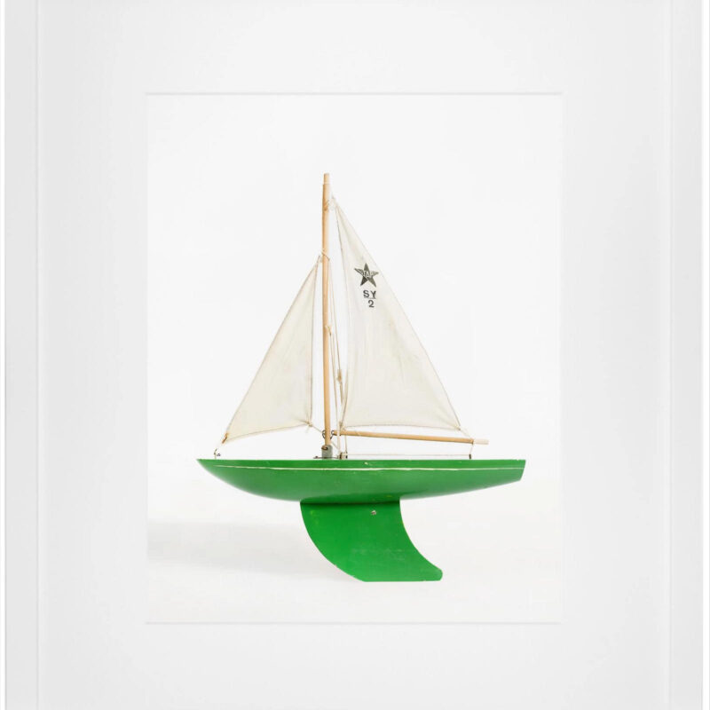Serena & Lily Green Boat by Leslee Mitchell