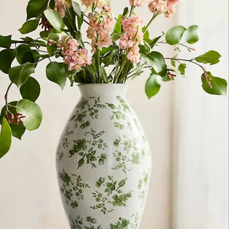 Green Chinoiserie Vase, Size: Large at Terrain