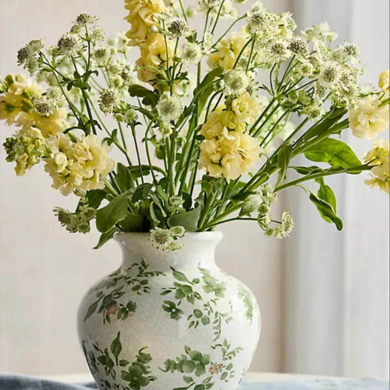 Green Chinoiserie Vase, Small at Terrain