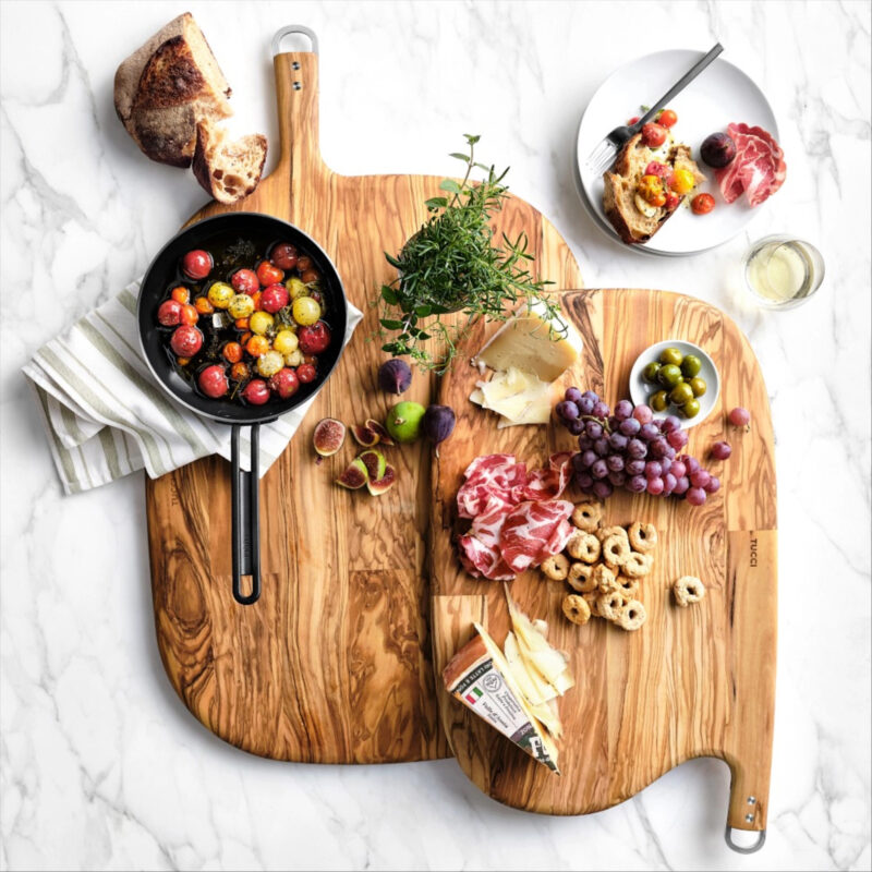 Williams Sonoma GreenPan™ Stanley Tucci™ Cutting Board, Olivewood, 30" x 19"