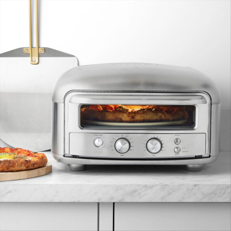 Williams Sonoma GreenPan™ Stanley Tucci™ Indoor-Outdoor Pizza Oven, Stainless Steel