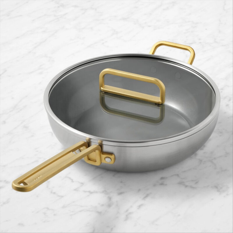 Williams Sonoma GreenPan™ Stanley Tucci™ Stainless-Steel Ceramic Nonstick Essential Stanley Pan