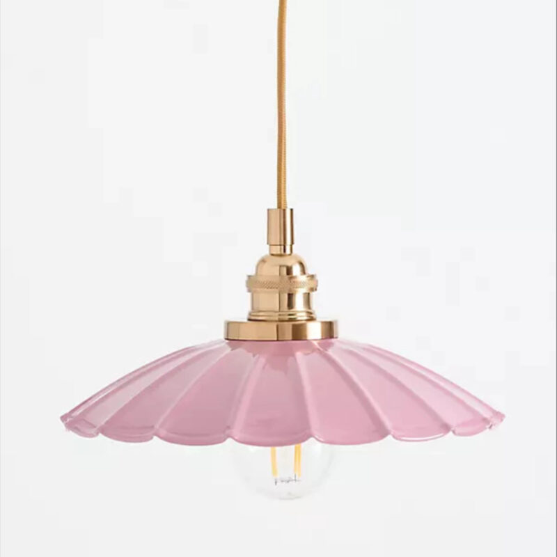 Greta Scalloped Metal Pendant Light