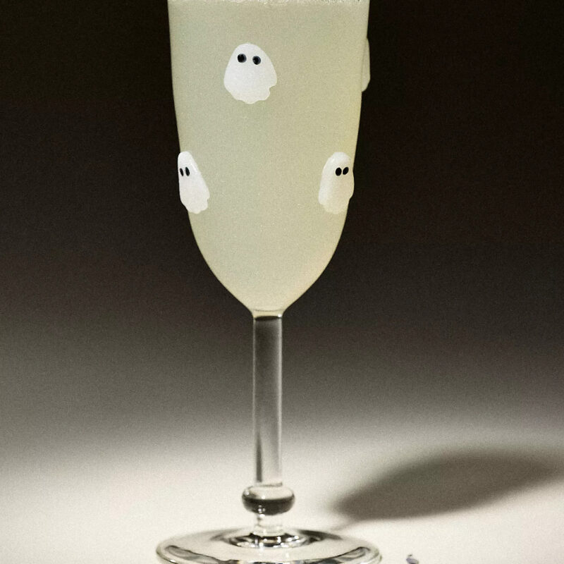 Halloween Icon Flute Glass