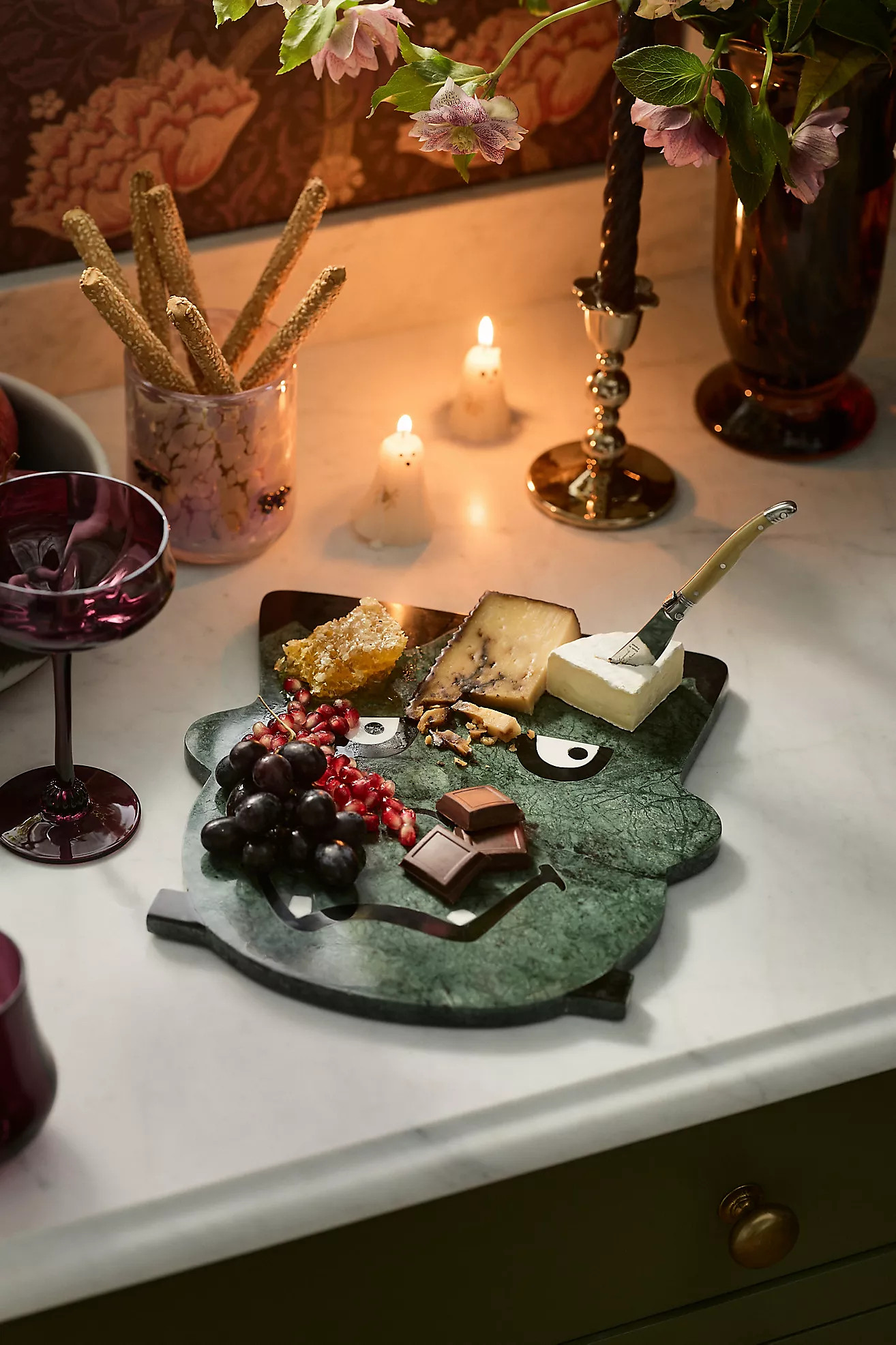Halloween Marble Cheese Board