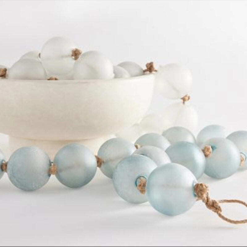 Handcrafted Oversized Sea Glass Garland