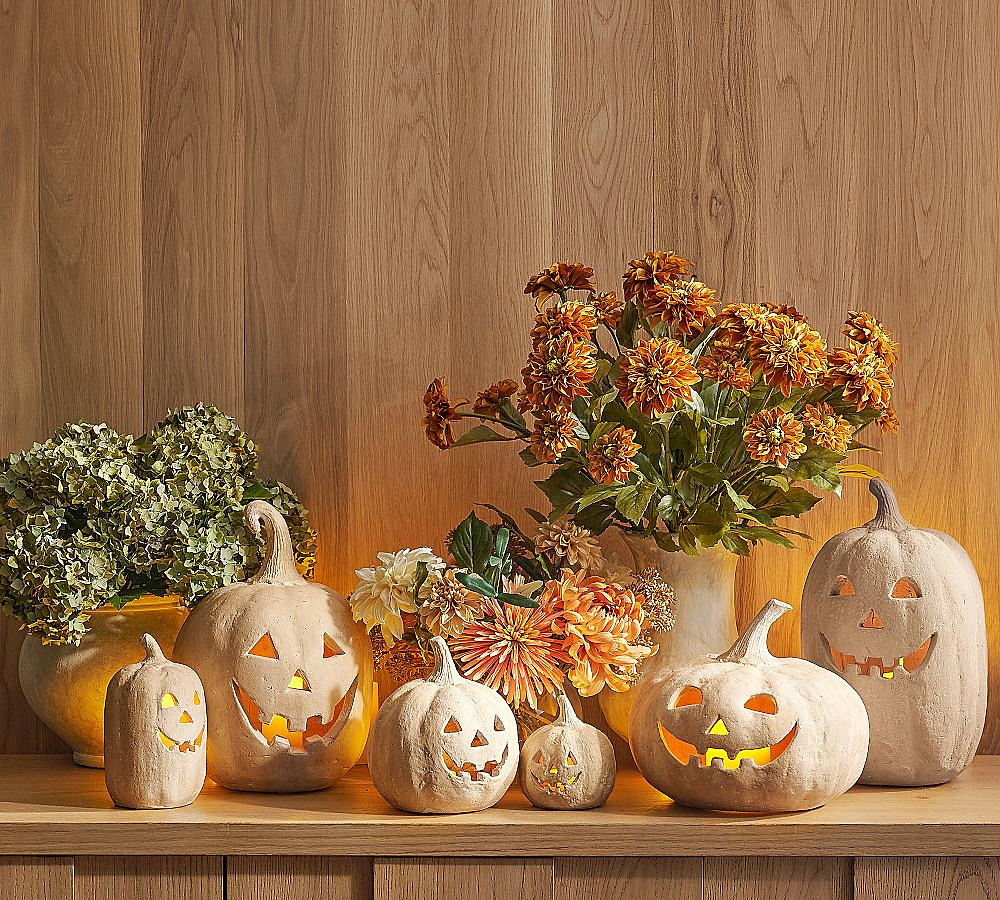 Handmade Terracotta Jack O' Lantern