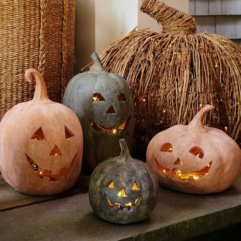 Handmade Terracotta Jack O' Lantern