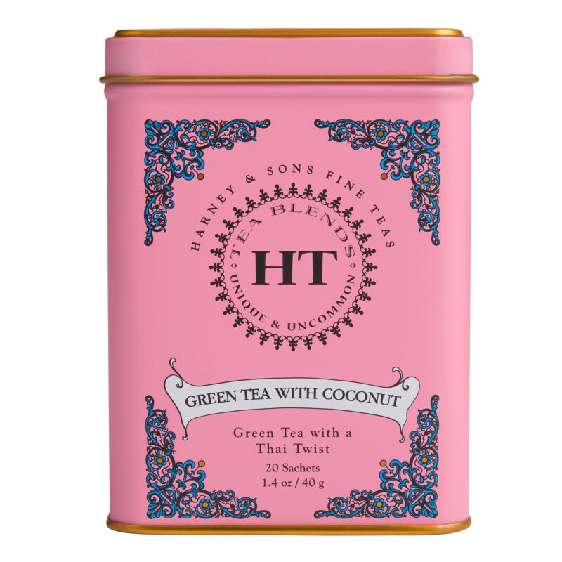 Harney & Sons Green Tea with Coconut Sachets 20 Count
