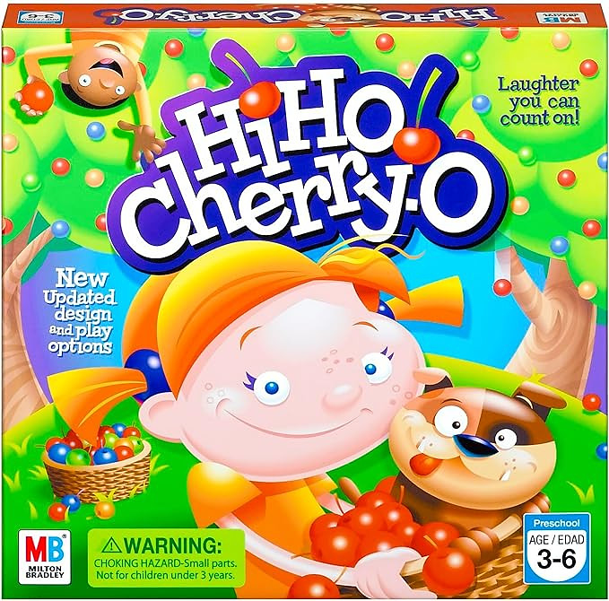 Hasbro Gaming Hi Ho Cherry-O Board Game for 2 to 4 Players Kids Ages 3 and Up (A