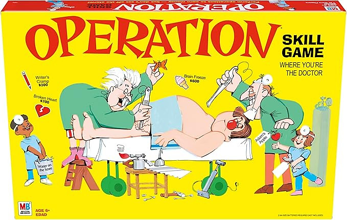 Hasbro Gaming Operation Electronic Board Game, Family Games for Kids Ages 6+, Ki