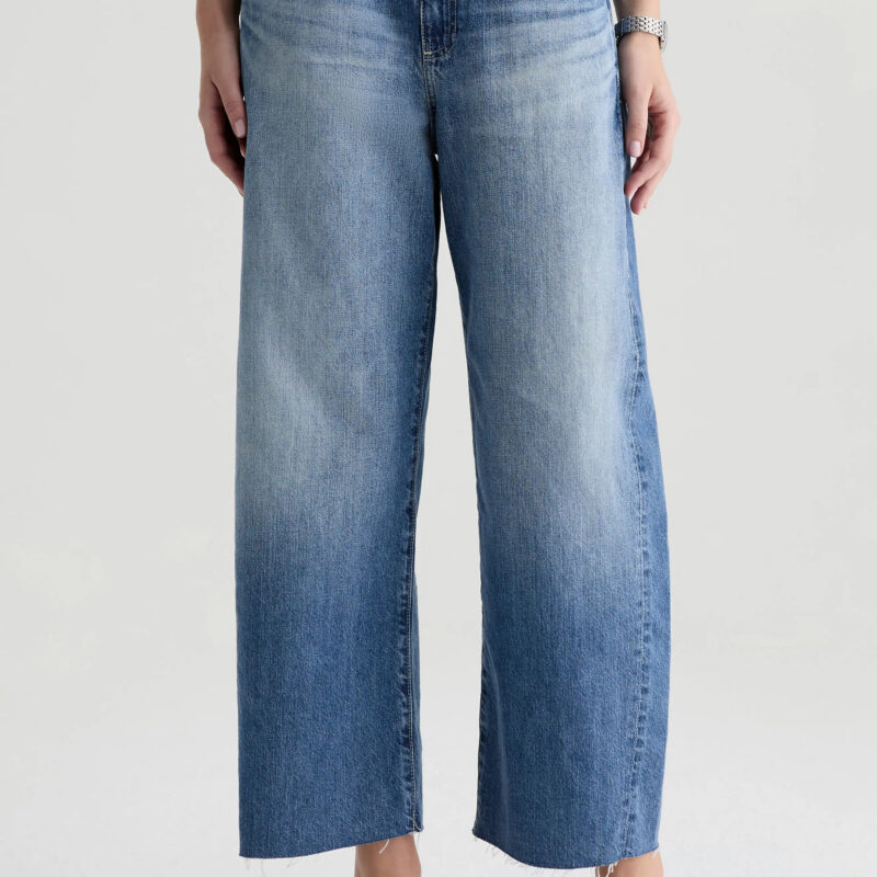 Hattie Raw Hem High Waist Crop Barrel Leg Jeans (Women) | Nordstrom