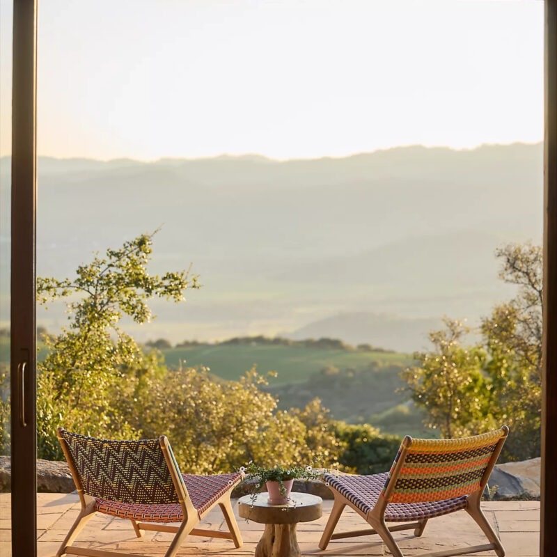 Havana Wicker + Teak Armless Chair, Global