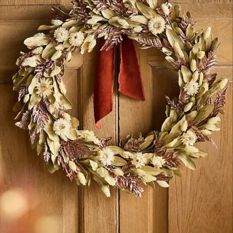 Holiday Shimmer Dried Wreath