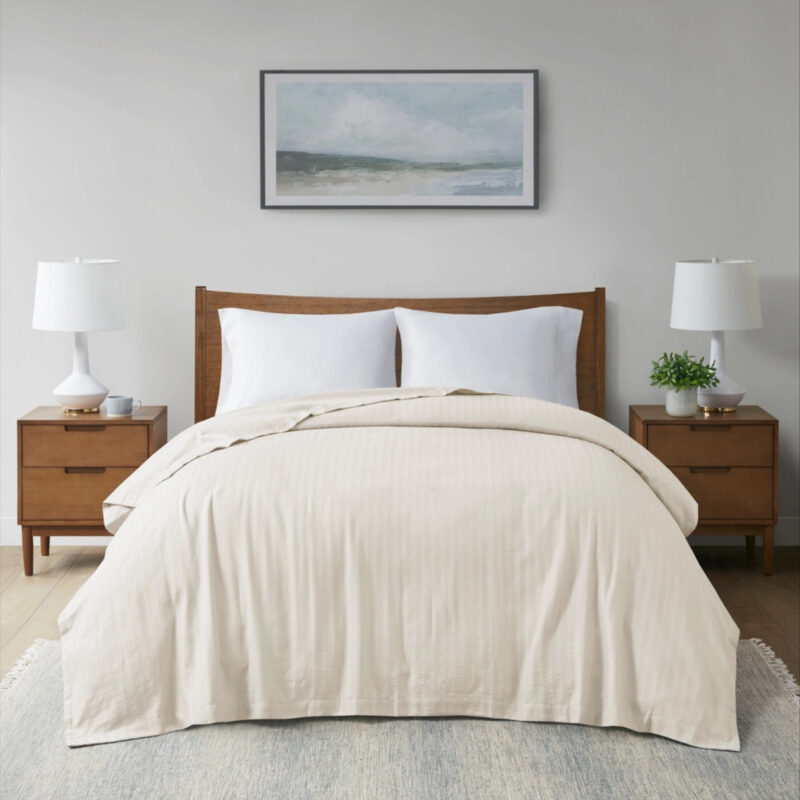 Hotel Collection 100% Egyptian Cotton Blanket, Full/Queen, Exclusively at Macy's - Ivory